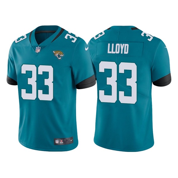 Men's Teal Jacksonville Jaguars #33 Devin Lloyd Vapor Untouchable Limited Stitched Jersey